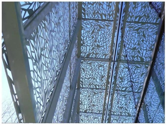 Пефорированная панель облицовки ПВДФ алюминиевая, строя панель дизайна фасада алюминиевая составная