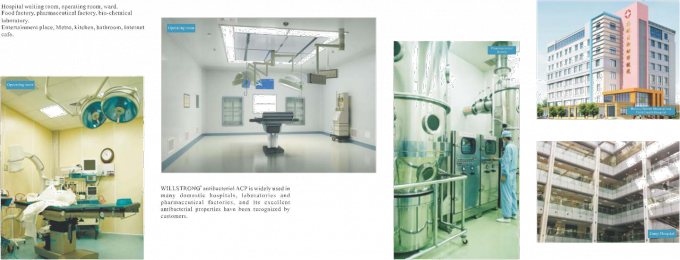 Противобактериологические Ресиклабле материалы внутреннего художественного оформления ненесущей стены металла ядра для больницы