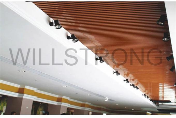 Панель облицовки деревянного прямоугольника металла алюминиевая, панель декоративных материалов алюминиевая твердая