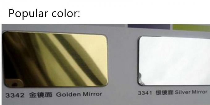 Толщина 4мм панели зеркала золота алюминиевая составная для украшения комнаты