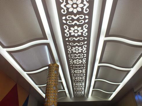 панели 3мм 6мм пефорированные алюминиевые для здания верхнего сегмента потолка искусства
